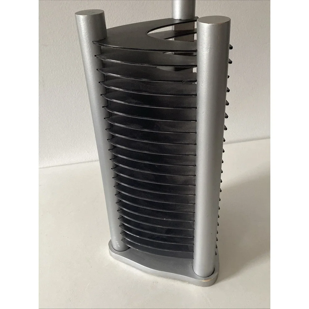 Vintage Y2K - 20 CD Stackable Tower Rack CD Holder Organizer Retro Gray